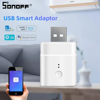 Itead SONOFF Micro USB 5V Bezdrôtový Adaptér Smart Switch, Smart Home, Aby Zariadení USB, Smart cez eWeLink APLIKÁCII Domovská stránka Google Alexa