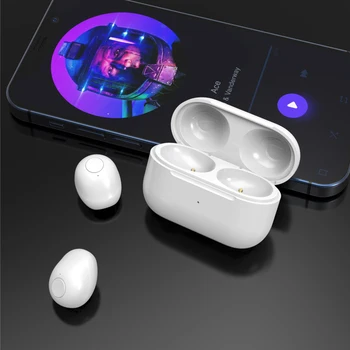 Mini Bluetooth Neviditeľné Headset Spánku Bezdrôtový Headset Spánku Slúchadlá Zníženie Hluku Mobilný Telefón S Mikrofónom Plnenie Box