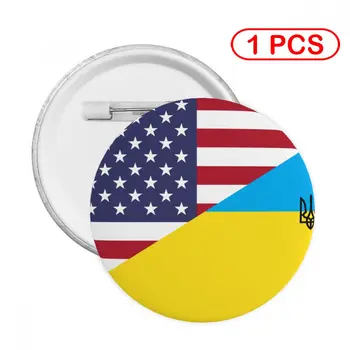 Ukrajina Vlajka Ukrajinskej Soft Tlačidlo Pin Prispôsobiteľné Brošňa Priateľ Dekoratívne Pin