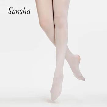 Sansha Dospelých Dievčatá Mäkké Nohy Balet Tanec Tesný Nylon Spandex Čierna, Ružová, Biela T89