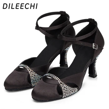 DILEECHI žien latinské tanečné topánky, mäkká podrážka, moderné tanečné topánky