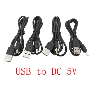 5V USB DC Napájací Kábel, USB 2.0 Typu A Mužov a 2,5 mm/2.1 mm/1.7 mm/1.35 mm/0.7 mm DC Power Muž Plug Predlžovací Kábel vodičový