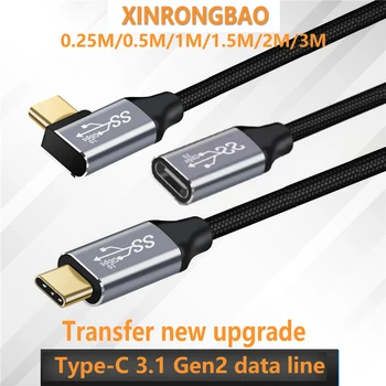USB C Predlžovací Kábel Typ-C Mužov a Žien Extender Kábel USB-C Thunderbolt 3 pre Xiao Nintendo Prepínač USB-C3.1 Gen2 údaje line