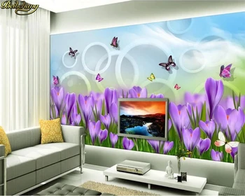 beibehang Vlastné tapety, maľby, 3D krásny sen kvety, TV joj, dekorácie maľovanie na stenu papiere domova