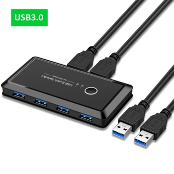 USB/HDMI/KVM Prepínač pre Výber USB 3.0 2.0 Prepínač 2 PC Port Zdieľanie 4PCS 3KS 2KS Zariadenie pre Klávesnicu, Myš, Tlačiareň, Monitor Hub