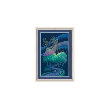 Magic Forest Cross Stitch Auta Plavidlá Maľovanie Pre Domáce Homefun