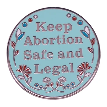 Udržať Potrat Bezpečného a legálneho Smalt Klopě Pin (Pro-Choice) Odznak Sociálnej Spravodlivosti Brošňa Batoh Dekorácie, Šperky