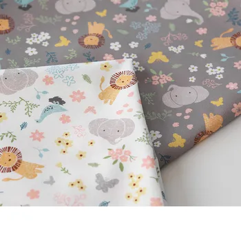 160 cm*50 cm Slon bavlnená tkanina DIY posteľná bielizeň oblečenie šaty patchwork textílie deti handwork bavlnenej látky deka tecido