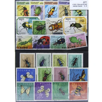 50Pcs hmyzu Špeciálne darčekové plechové Témy Pečiatky s poštovej pečiatke Č Opakovať Pôvodné Pečiatka Zber
