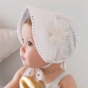 Čipky Kvet Duté Dieťa Spp Lete Roztomilý Princezná Baby Girl Klobúk S Lukom Farbou Dieťa Batoľa Vedierko Hat