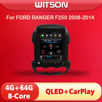 WITSON Tesla Vertikálne Obrazovke Android, 12 autorádio Pre FORD RANGER F250 2008 rok 2014, auto audio prehrávač automobilovej navigácie GPS auto rádio