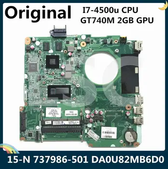LSC Zrekonštruovaný Pre HP 15-N Series Notebook Doska S I7-4500u CPU GT740M 2 GB, grafický procesor (GPU) 737986-001 737986-501 DA0U82MB6D0