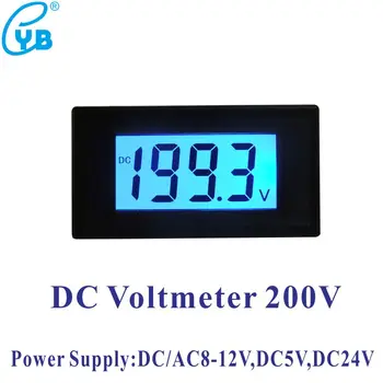 200V DC Digitálny LED Displej Voltmeter Merač Napätia Rozchod Detektor Tester Monitor Panel Volt na Meter pre Auto Meranie Napätia