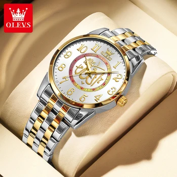 OLEVS Originálne Nové V Quartz Hodinky pre Mužov Luxusný Top Značky Nepremokavé Svetelný Nehrdzavejúcej Ocele pánske náramkové hodinky Reloj Hombre