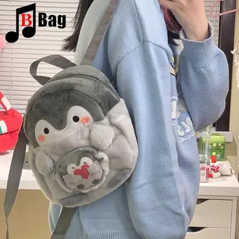 Penguin cartoon Goth Harajuku Batoh žena roztomilý jk dievča ita taška bábika taška bolesť taška akcie obrázok plyšové mini malé školské tašky