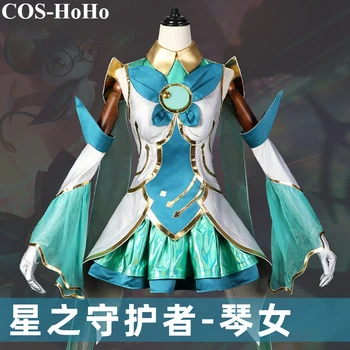 COS-HoHo Anime Hry LOL Sora Battle Suit Nádherné Krásne Jednotné Cosplay Kostým Halloween Party hranie Rolí Oblečenie Žien XS-2XL