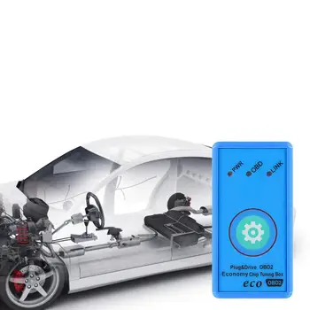 Auto Paliva Uložiť ECO OBD2 chiptuningu Box Eco OBD2 Ekonomiky Plug Riadiť Auto Energie Paliva Šetrič Auto Príslušenstvo Pre Dieselové Autá Plyn