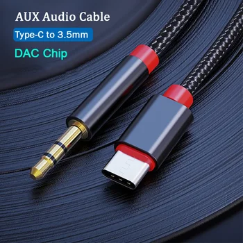USB C do 3.5 mm AUX Audio Kábel Auto Reproduktor, konektor pre Slúchadlá Adaptér pre Samsung S22 S23 Ultra A53 A54 Z Násobne Flip 3 4 Typ C Konvertor