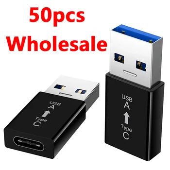 50pcs USB 3.0 na Typ-C OTG Adaptér Prevodník s Thunderbolt 3 Typ-C Adaptér OTG Kábel Pre Macbook pro Air Samsung S10 S9 USB OTG