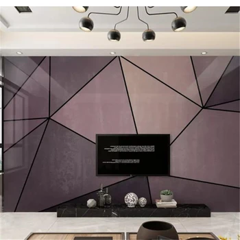 wellyu Vlastnú tapetu abstraktných de parede Micro-vyrezávané trojuholník moderný minimalistický Nordic geometrické pozadie stenu papier nástenná maľba