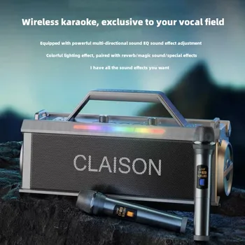 200W High-power Karaoke Bluetooth Reproduktor 360 Stereo Surround Subwoofer, Prenosné Domáce Kino Zvuk s Mikrofónom FM Boombox