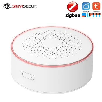 Zigbee Tuya Bezdrôtový WiFi Siréna Alarm Detektor Bezdrôtový Senzor Zvuku, Svetla, Alarm APLIKÁCIU Diaľkové ovládanie Práce S Pre Inteligentný život