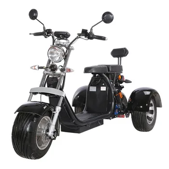 60V12A1500W Nové Elektrické Motocykel Dospelých Troch-kolesové Meste Coco Skúter Bobber Chopper Elektrický Skúter