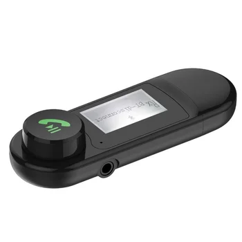 Auto Bezdrôtové Bluetooth Prijímač USB Hudobné Audio Vysielač Bluetooth s Displejom 3,5 mm Aux Bluetooth 5.0 Auto Hands-Free
