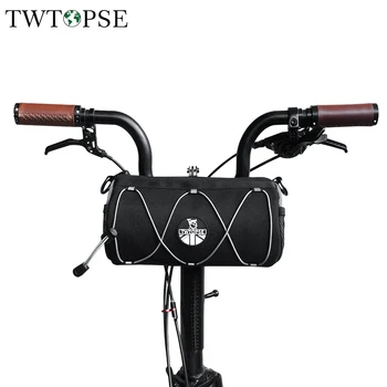 TWTOPSE Soft Shell Barel Cyklistické tašky Pre Brompton Skladací Bicykel 3SIXTY Birdy Tern Riadidlá Sedlo Tašky, Ramenný Pás Príslušenstvo