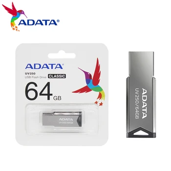 Adata USB 2.0 Kovové Memory Stick 32GB Flash 16GB kl ' úč 64 GB Flash Disk Počítača 100% Originálne UV250