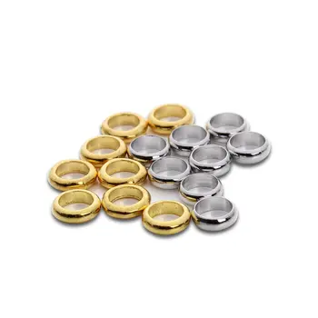 100ks/veľa Zlata/Ródium Farba 5mm Dištančné Skok Krúžky pre Náramky &Náramok Voľné Korálky Nosenie Šperkov Ručné DIY F3107