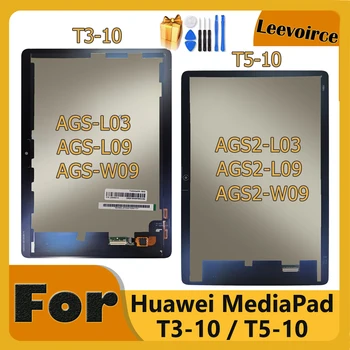 T5 T3 Rám Pre Huawei MediaPad T3 T5 10 AGS-L09 AGS-W09 AGS-L03 AGS2-W09 AGS2-L09 LCD Displej Dotykovej Obrazovky Montáž + Nástroje
