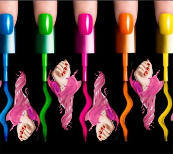 beibehang abstraktných de parede Nail Art make-up, lak na Nechty Rameno Kozmetika Obchod Steny na Mieru Veľké Nástenné Zelený Hodváb, 3d Tapety