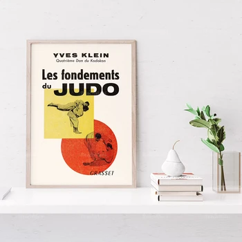 Yves Klein Les Fondements du Judo Vintage poster tlač judo plagát / Yves Klein plagát