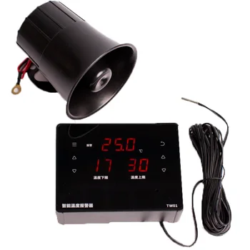 Teplotný alarm high-precision elektronické teplomer viac-teplotný alarm skleníkových chladné skladovanie chov TW01