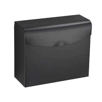 Čierne Priestor Hliníka, Papiera Držiak Kúpeľňa Obdĺžnikový Tkaniva Box Tkaniva Držiteľ Kúpeľňa Kartóne