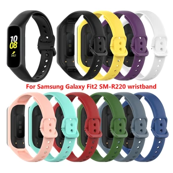 Mäkké Smart Príslušenstvo Silikónové Popruh Nepremokavé Watchband Pre Samsung Galaxy Fit 2 Popruh Náhradný Popruh Sweatproof