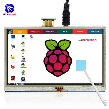 5 Palcový Dotykový Displej ILI9486L 800x480 TFT LCD Displej Pre HDMI-Rozhranie kompatibilné s Perom pre Raspberry Pi 4B 3B+ 3B 2B+