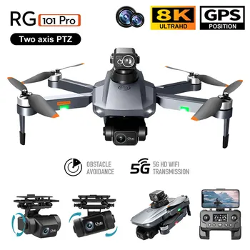 RG101 Pro GPS Drone 4K S 2-os Gimbal HD Dual Camera 5G WIFI 360° Prekážkou Vyhýbanie Striedavé Skladacia Quadcopter Dron
