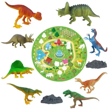 Hračka Dinosaur Obrázok S Playmat Realistické Dinosaura Obrázok Hračky Predškolského Cartoon Hračka Vytvoriť Dino Svete Playset Prenosné Úložiská