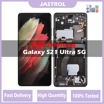 OLED Samsung Galaxy S21 Ultra 5G Lcd S Rámom G998F G998F/DS Displej Dotykový Displej Digitalizátorom. Pre Samsung s21 Ultra G998B