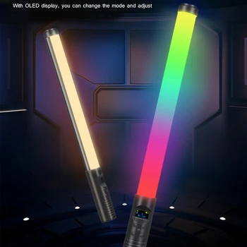 Vyplniť Svetla, RGB Light Stick Palička S Statív Stojí Strán Farebné LED Svietidlo Ručné Blesk Speedlight Fotografie Osvetlenie Videa