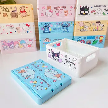 Sanrio Mymelody Kuromi Kawaii Cartoon Ploche Drobnosti Triedenie Malé Políčko, Šperky Malé Predmety Pre Domácnosť Úložný Box