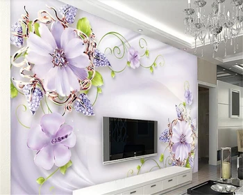beibehang hudas krásy Moderný minimalistický domáce dekorácie, šperky kvetinové tapety gauč TV tapetu pozadia pre deti izba
